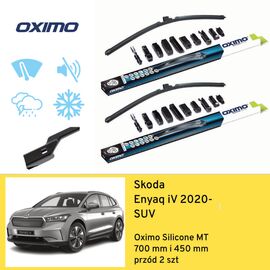 Wycieraczki OXIMO Silicone Edition MT do Skoda Enyaq iV (2020-) 700 mm i 450 mm 