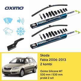 Wycieraczki OXIMO Silicone Edition MT do Skoda Fabia Combi 2 5J5 12.2006-05.2013 (2006-2013) 530 mm i 530 mm 