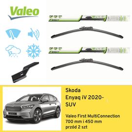 Wycieraczki przód do Skoda Enyaq iV SUV (2020-) Valeo First MultiConnection 