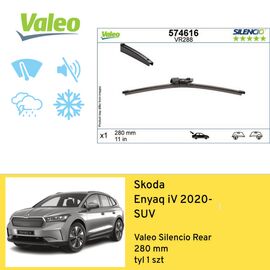 Wycieraczka na tył do Skoda Enyaq iV SUV (2020-) Valeo Silencio Rear 