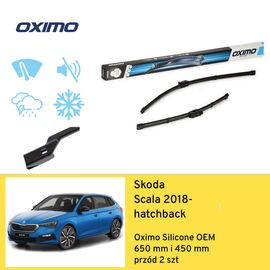 Wycieraczki przód do Skoda Scala hatchback (2018-) Oximo Silicone OEM 