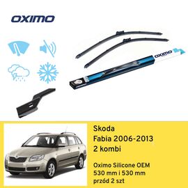 Wycieraczki OXIMO Silicone Edition OEM do Skoda Fabia Combi 2 5J5 12.2006-05.2013 (2006-2013) 530 mm i 530 mm 