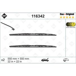 Wycieraczki SWF Das Original do Audi A4 Avant B6 09.2001-10.2003 original wiper arm (2001-2003) 550 mm i 550 mm 
