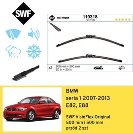 Wycieraczki przód do BMW seria 1 E82, E88 (2007-2013) SWF VisioFlex Original 