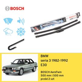Wycieraczki przód do BMW seria 3 E30 (1982-1992) BOSCH AeroTwin 