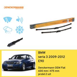 Wycieraczki przód do BMW seria 3 E90 (2009-2012) Denckermann OEM Flat 
