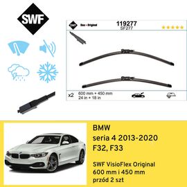 Wycieraczki przód do BMW seria 4 F32, F33 (2013-2020) SWF VisioFlex Original 