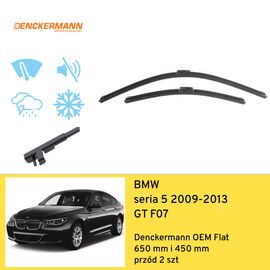 Wycieraczki przód do BMW seria 5 GT F07 (2009-2013) Denckermann OEM Flat 