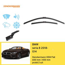 Wycieraczki przód do BMW seria 8 G14 (2018-) Denckermann OEM Flat 