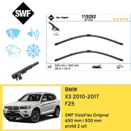 Wycieraczki przód do BMW X3 F25 (2010-2017) SWF VisioFlex Original 