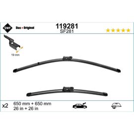 Wycieraczki SWF VisioFlex Original do Buick Velite 7 (2020-) 650 mm i 650 mm 