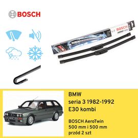Wycieraczki przód do BMW seria 3 E30 kombi (1982-1992) BOSCH AeroTwin 