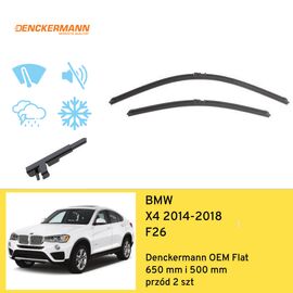 Wycieraczki przód do BMW X4 F26 (2014-2018) Denckermann OEM Flat 