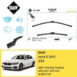 Wycieraczki przód do BMW seria 5 G30 (2017-) SWF VisioFlex Original 