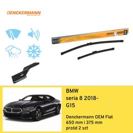 Wycieraczki przód do BMW seria 8 G15 (2018-) Denckermann OEM Flat 