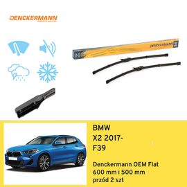 Wycieraczki przód do BMW X2 F39 (2017-) Denckermann OEM Flat 