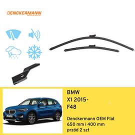 Wycieraczki przód do BMW X1 F48 (2015-) Denckermann OEM Flat 