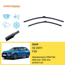 Wycieraczki przód do BMW X2 F39 (2017-) Denckermann OEM Flat 