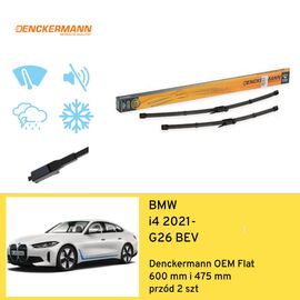 Wycieraczki przód do BMW i4 G26 BEV (2021-) Denckermann OEM Flat 