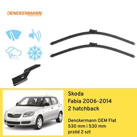 Wycieraczki przód do Skoda Fabia 2 hatchback (2006-2014) Denckermann OEM Flat 