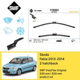 Wycieraczki przód do Skoda Fabia 2 hatchback (2013-2014) SWF VisioFlex Original 