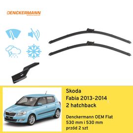 Wycieraczki przód do Skoda Fabia 2 hatchback (2013-2014) Denckermann OEM Flat 
