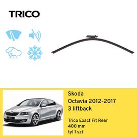 Wycieraczka na tył do Skoda Octavia 3 liftback (2012-2017) Trico Exact Fit Rear 