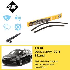 Wycieraczki przód do Skoda Octavia 2 kombi (2004-2013) SWF VisioFlex Original 