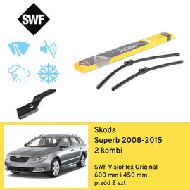 Wycieraczki przód do Skoda Superb 2 kombi (2008-2015) SWF VisioFlex Original 
