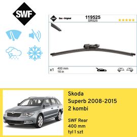 Wycieraczka na tył do Skoda Superb 2 kombi (2008-2015) SWF Rear 