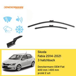 Wycieraczki przód do Skoda Fabia 3 hatchback (2014-2021) Denckermann OEM Flat 