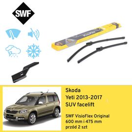 Wycieraczki przód do Skoda Yeti SUV facelift (2013-2017) SWF VisioFlex Original 