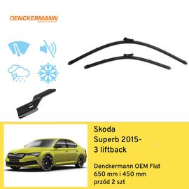 Wycieraczki przód do Skoda Superb 3 liftback (2015-) Denckermann OEM Flat 