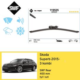 Wycieraczka na tył do Skoda Superb 3 kombi (2015-) SWF Rear 