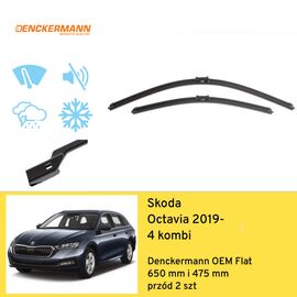 Wycieraczki przód do Skoda Octavia 4 kombi (2019-) Denckermann OEM Flat 