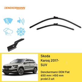 Wycieraczki przód do Skoda Karoq SUV (2017-) Denckermann OEM Flat 