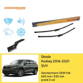Wycieraczki DENCKERMANN OEM Flat do Skoda Kodiaq NS7 rear wiper 330 mm (2016-2021) 650 mm i 530 mm 