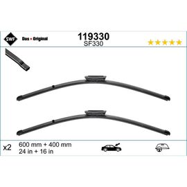 Wycieraczki SWF VisioFlex Original do Renault Megane Grand Tour 3 KZ wagon, bayonet wiper arm (2008-2016) 600 mm i 400 mm 