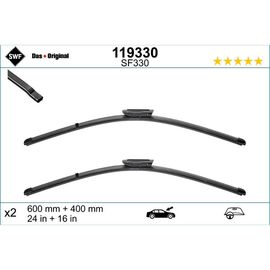 Wycieraczki SWF VisioFlex Original do Renault Megane 3 EZ cabrio, bayonet wiper arm (2008-2015) 600 mm i 400 mm 