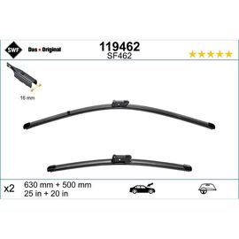 Wycieraczki SWF VisioFlex Original do Porsche Panamera 1 970 facelift 09.2013-08.2016 narrow push button wiper arm (2013-2016) 630 mm i 500 mm 