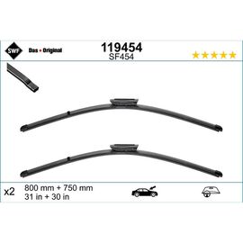 Wycieraczki SWF VisioFlex Original do Citroen C4 Grand Picasso B58 04.2008-08.2013 facelift bayonet wiper arm (2008-2013) 800 mm i 750 mm 