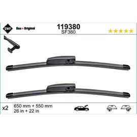 Wycieraczki SWF VisioFlex Original do Renault Grand Scenic 2 JM 05.2003-11.2004 original wiper arm (2003-2004) 650 mm i 550 mm 