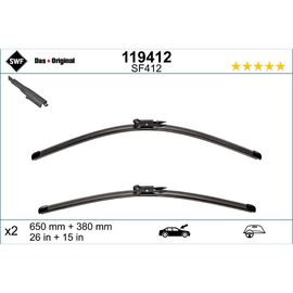 Wycieraczki SWF VisioFlex Original do Chevrolet Aveo 3 T300 hatchback (2011-2020) 650 mm i 380 mm 