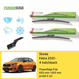 Wycieraczki przód do Skoda Fabia 4 hatchback (2021-) PowerEdge Flat 