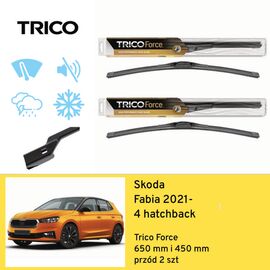 Wycieraczki przód do Skoda Fabia 4 hatchback (2021-) Trico Force 