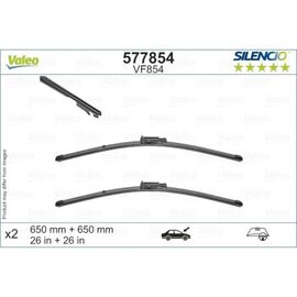 Wycieraczki VALEO Silencio Flat do SEAT Altea Freetrack 5P5, 5P8 (2006-2015) 650 mm i 650 mm 
