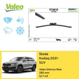 Wycieraczka na tył do Skoda Kodiaq SUV (2021-) Valeo Silencio Rear 