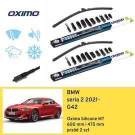 Wycieraczki przód do BMW seria 2 G42 (2021-) Oximo Silicone MT 