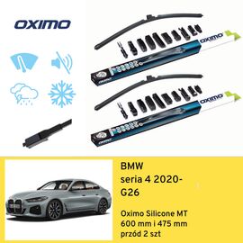 Wycieraczki przód do BMW seria 4 G26 (2020-) Oximo Silicone MT 