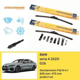 Wycieraczki przód do BMW seria 4 G26 (2020-) Denckermann Flat 8 in 1 